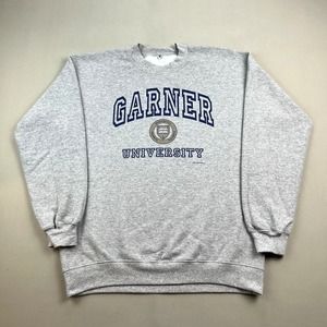 Vintage Garner University Sweatshirt Adult Large Gray College GU Alumni y2k Mens